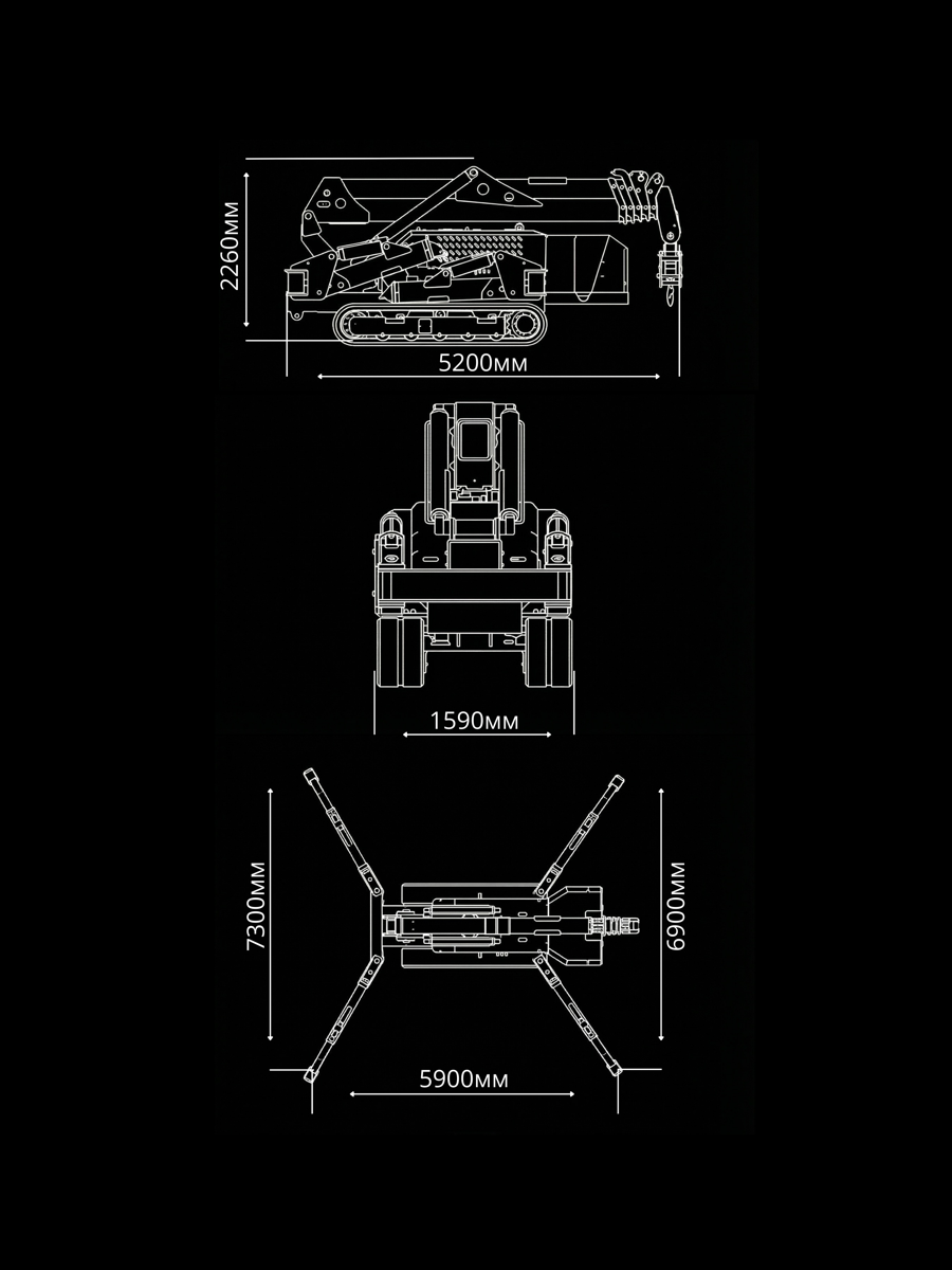 Габаритные размеры KMGU KC 8